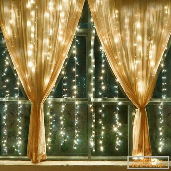 cortinas, guirnaldas, Año Nuevo, foto 56