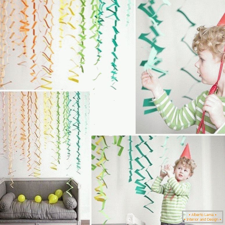 Garland en la pared