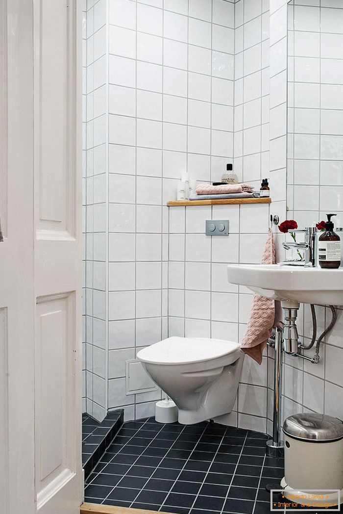 Interior de un cuarto de baño en un estudio en Gotemburgo