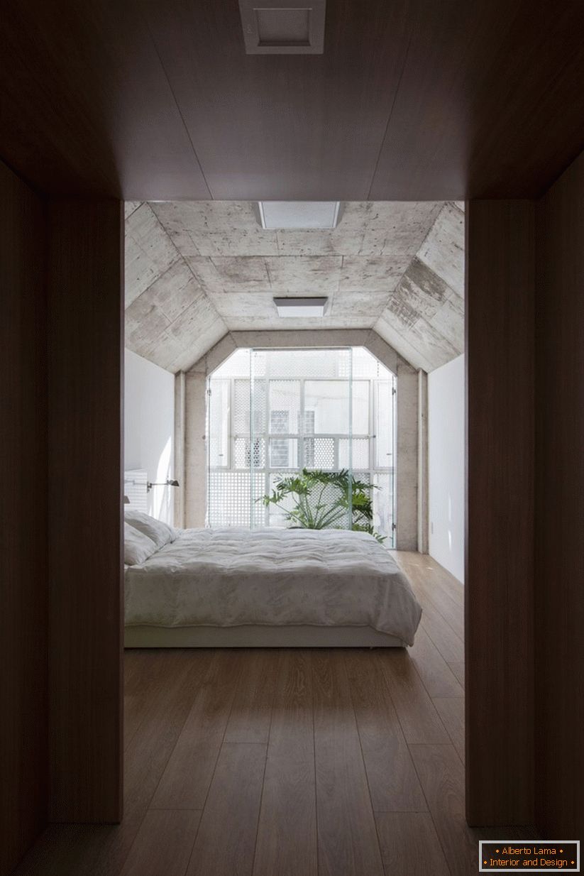 Dormitorio interior del concepto DD