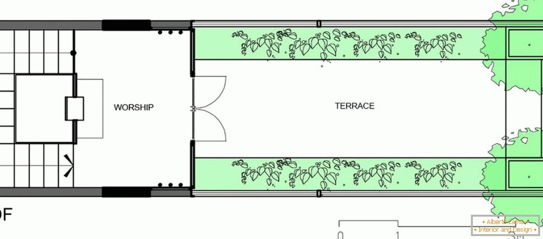El diseño del techo de la casa desde el concepto DD