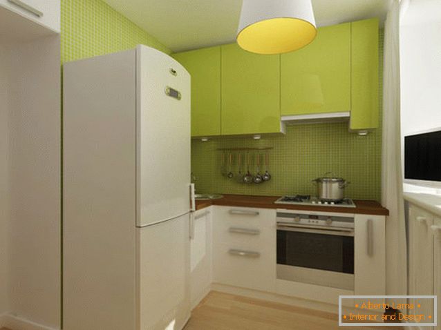 La cocina de un apartamento de dos habitaciones en Rusia