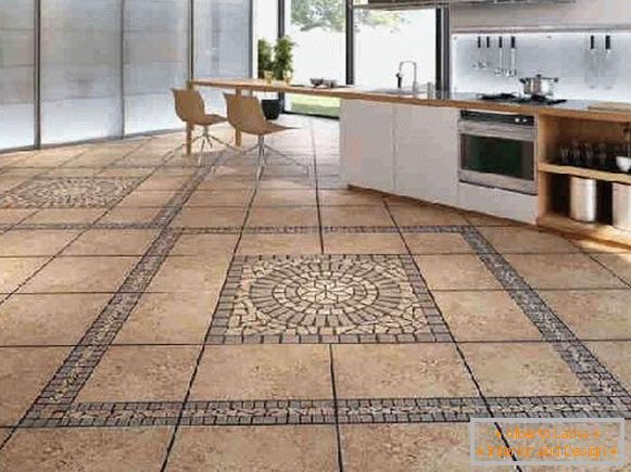 керамическая azulejos de cocina en el piso фото