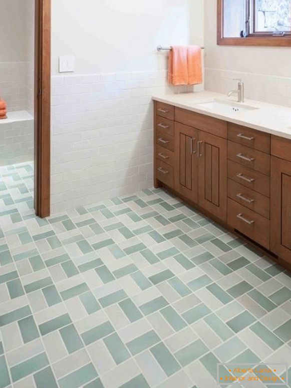 Decoración simple del diseño de la foto de los azulejos del baño