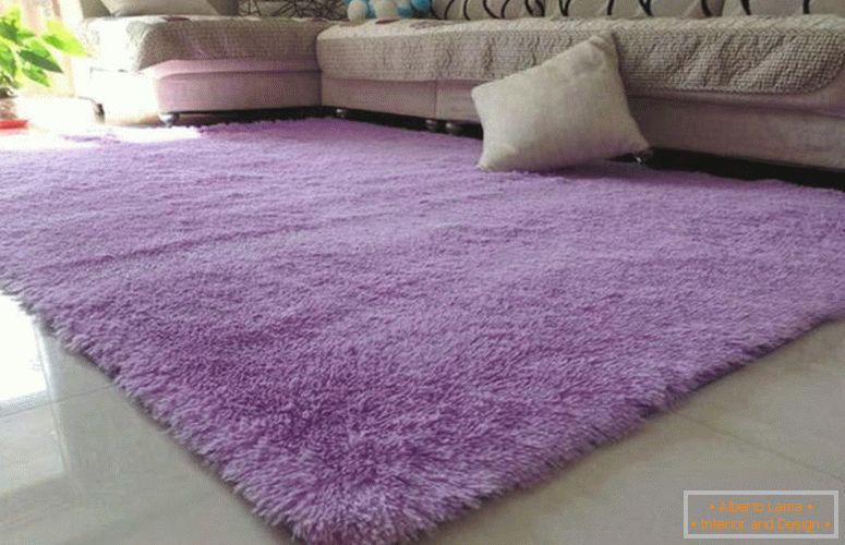 mullidas alfombras-antideslizante-shaggy-alfombra-comedor-alfombra-alfombras-morado-shaggy-alfombras-makhorka-a609-pm