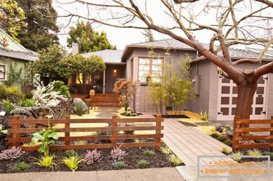 Diseño de un patio y un jardín en el estilo Zen