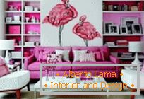 Ejemplos de diseño de interiores en tonos rosados