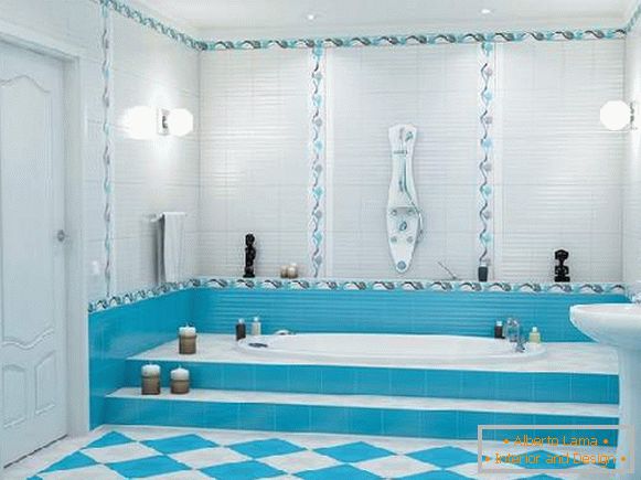 правильная diseño de azulejos en el baño, foto 14