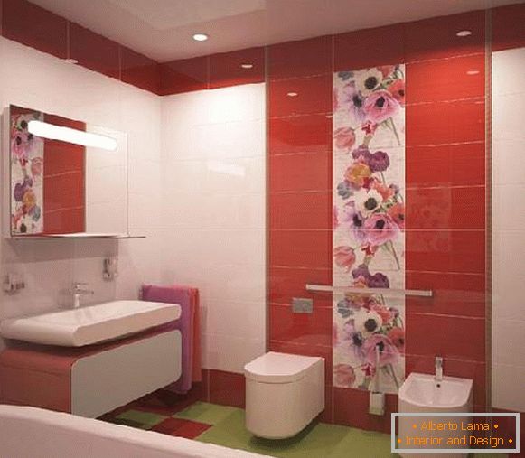 diseño de azulejos en la foto del baño, foto 23