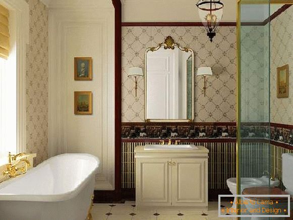 esquema de distribución de azulejos en el baño, foto 28