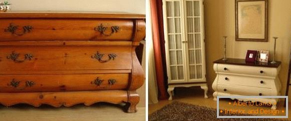 Muebles de pintura - restauración de un cofre antiguo