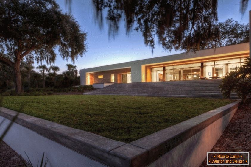 Arquitectura de una casa de campo en Florida