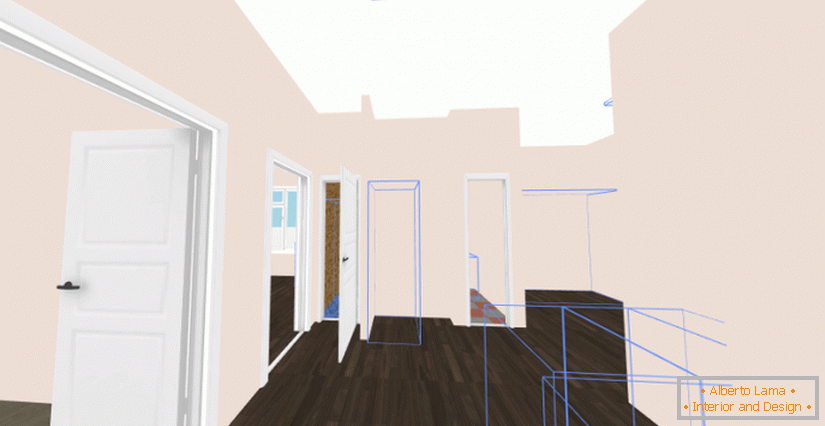 Modelado 3D del interior de la casa
