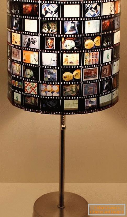 Lámpara de marcos de tiras de película