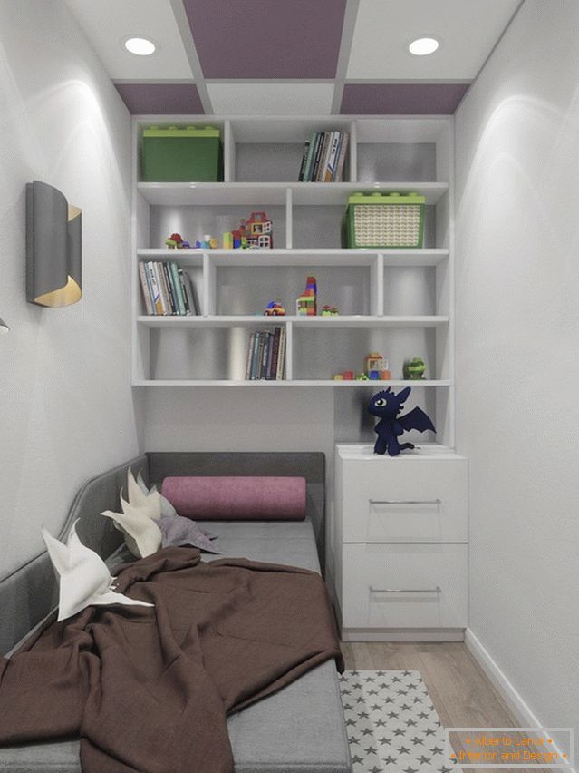 Diseño moderno de la habitación de los niños pequeños