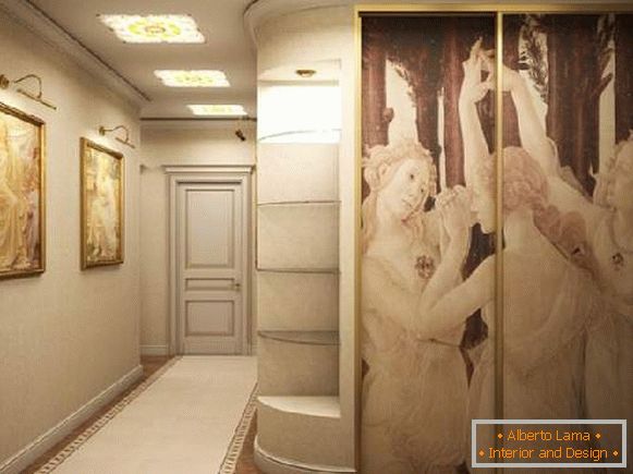 armario con estilo clásico en el pasillo, foto 38