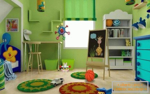 persianas enrollables para niños en una habitación infantil para niño, foto 40
