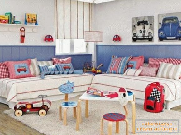 persianas enrollables para niños en una habitación infantil para niño, foto 47