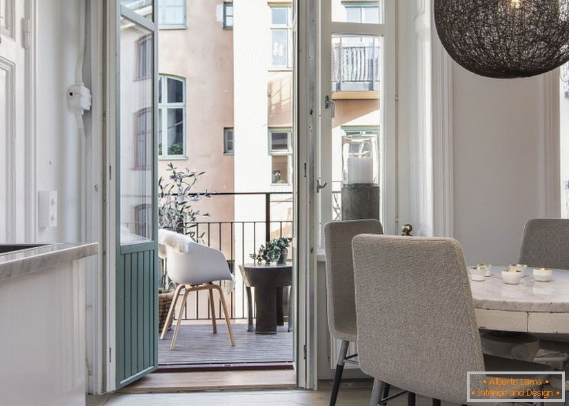 Diseño de interiores квартиры в Швеции