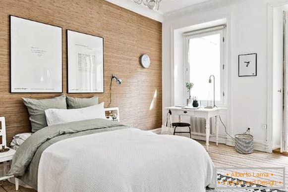Diseño de un apartamento de dos habitaciones en estilo escandinavo - photo bedroom