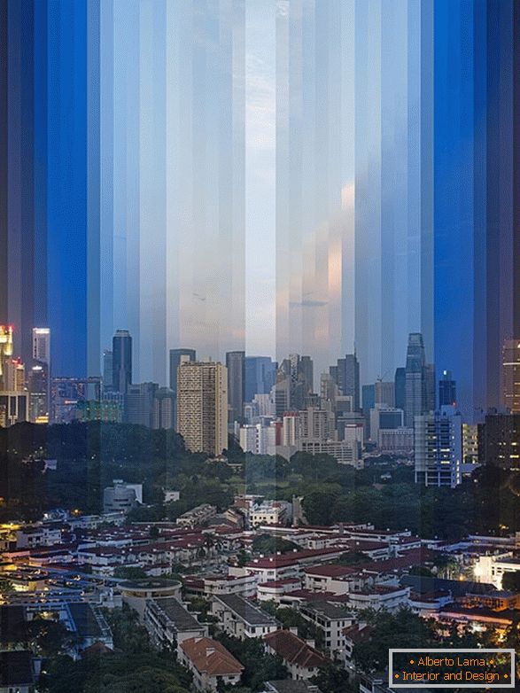 A través del tiempo - collages en capas Fong Qi Wei