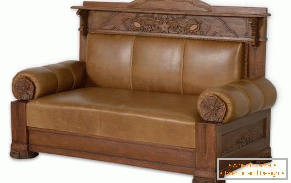Muebles soviéticos bajo Stalin: un sofá 30-s