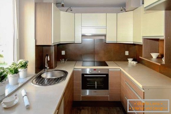cocina moderna Foto de diseño de 8 m2, foto 60