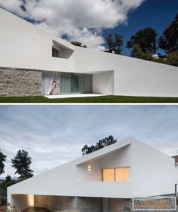 Hermoso diseño de una casa privada de dos niveles
