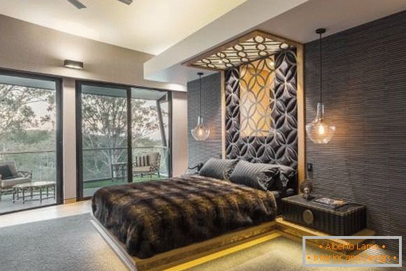 Diseño de dormitorio - foto moderna de lujo