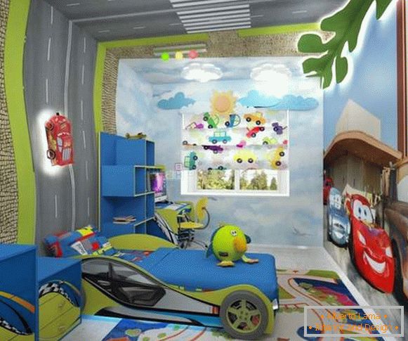 interior de una habitación para niños para un niño de 7 años, foto 12