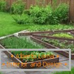 Camas de jardín en diseño de paisaje