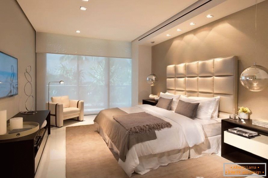 Dormitorio en un estilo minimalista