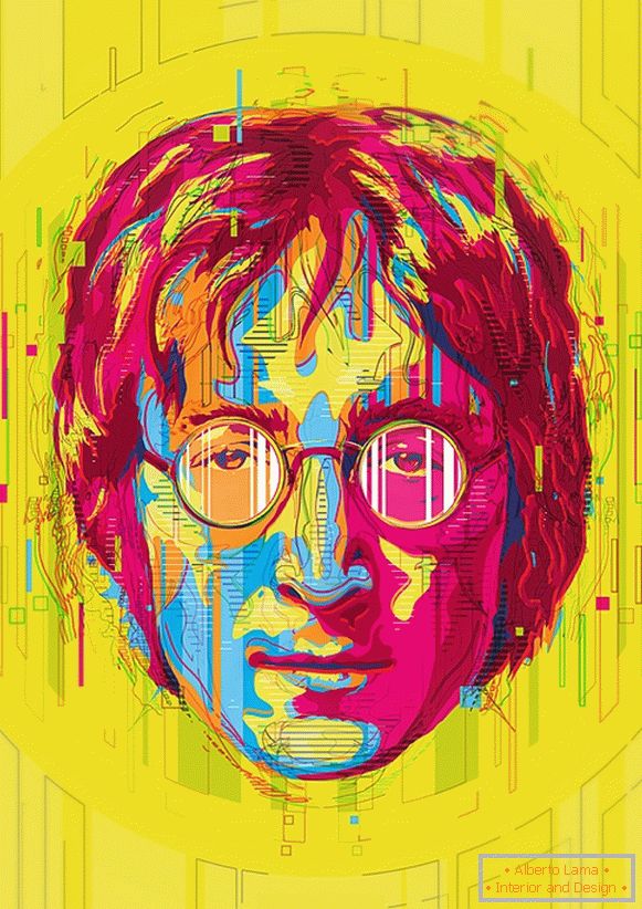 Ilustración de John Lennon, Mart Biemans