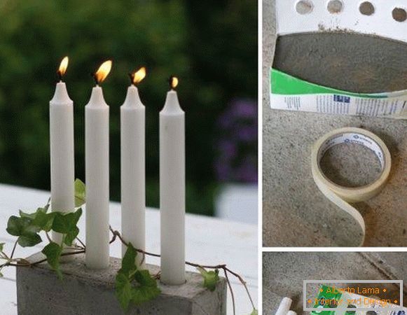Cómo hacer candelabros con tus propias manos