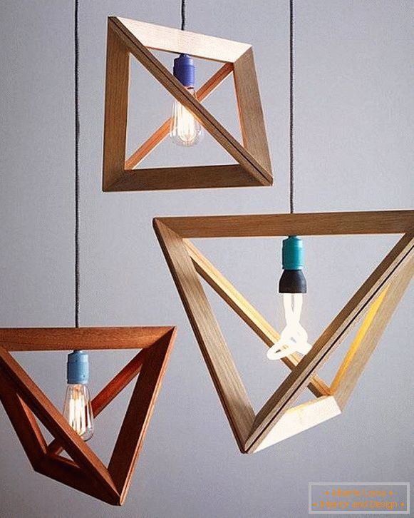 Lámparas con formas geométricas