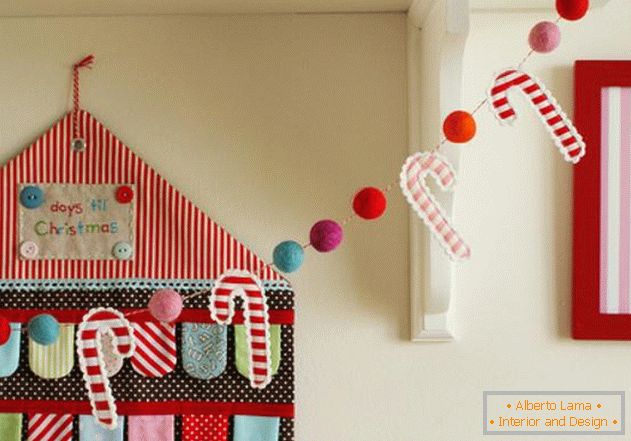 En la foto 38: Decoración de una habitación infantil para el nuevo año