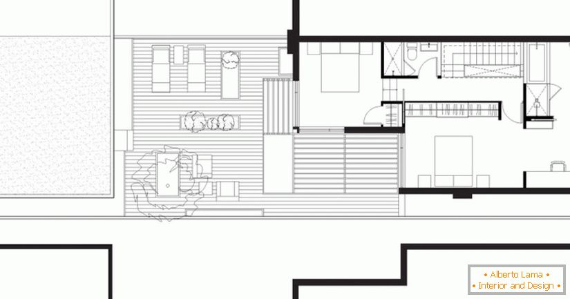 Plan de segundo piso a través de House en Canadá