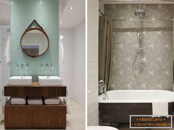 Cómo crear un estilo loft en el interior del baño con un azulejo