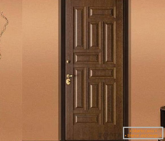 puertas de entrada de madera para apartamentos, foto 32