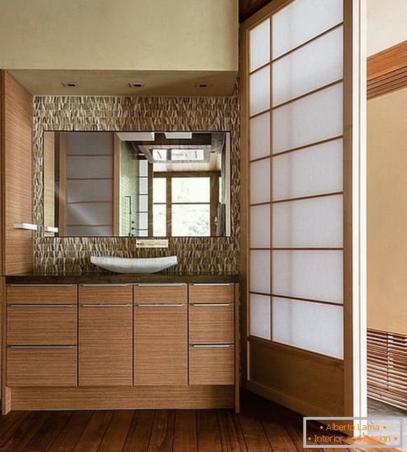 Diseño de un baño en estilo japonés