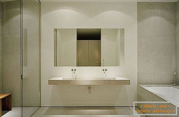 Diseño de baño minimalista