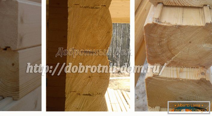 El material de construcción moderno es una viga perfilada de pino, una viga encolada perfilada, más empinada y más cara.