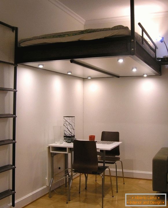 Cama doble loft