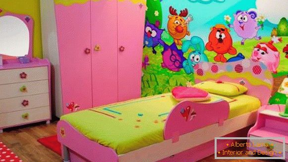 Papel pintado brillante para una habitación de niños niñas menores de 10 años de edad