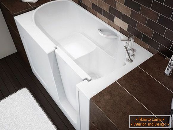 Diseño de baño rectangular