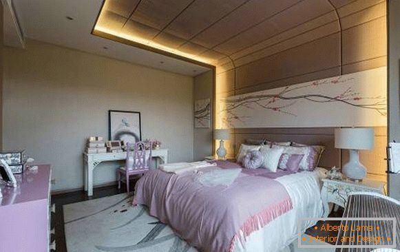 Diseño de un dormitorio en estilo chino
