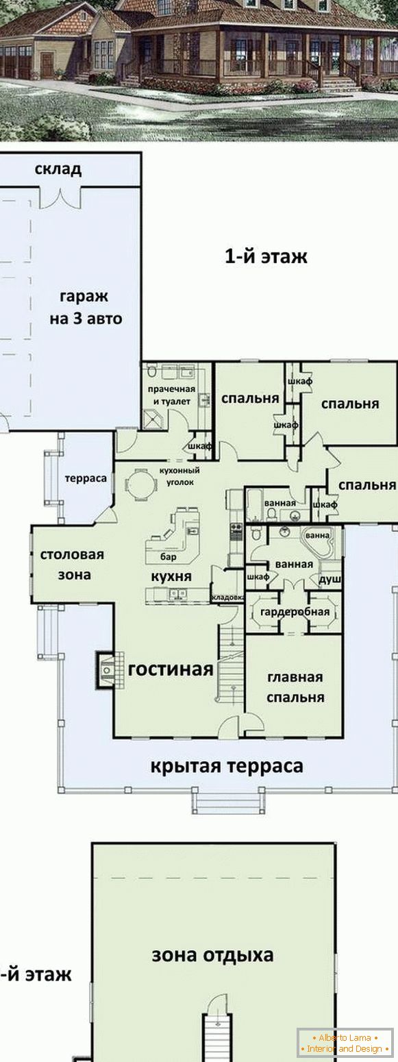 Diseño y fotos del segundo piso en una casa privada