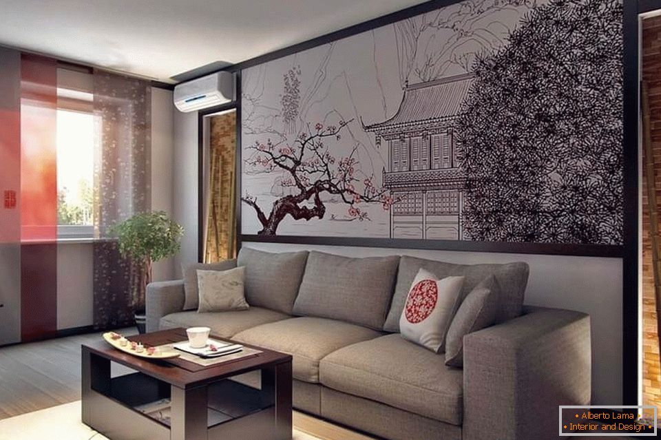 Sala de estar en un estilo moderno