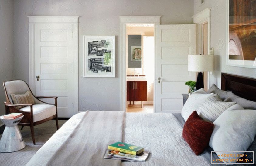 Diseño de dormitorio en colores pastel suaves suaves
