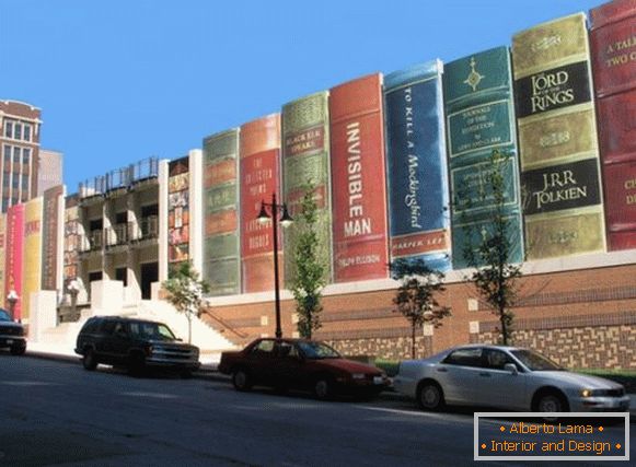 La comunidad de Kansas City, estantería de la biblioteca pública